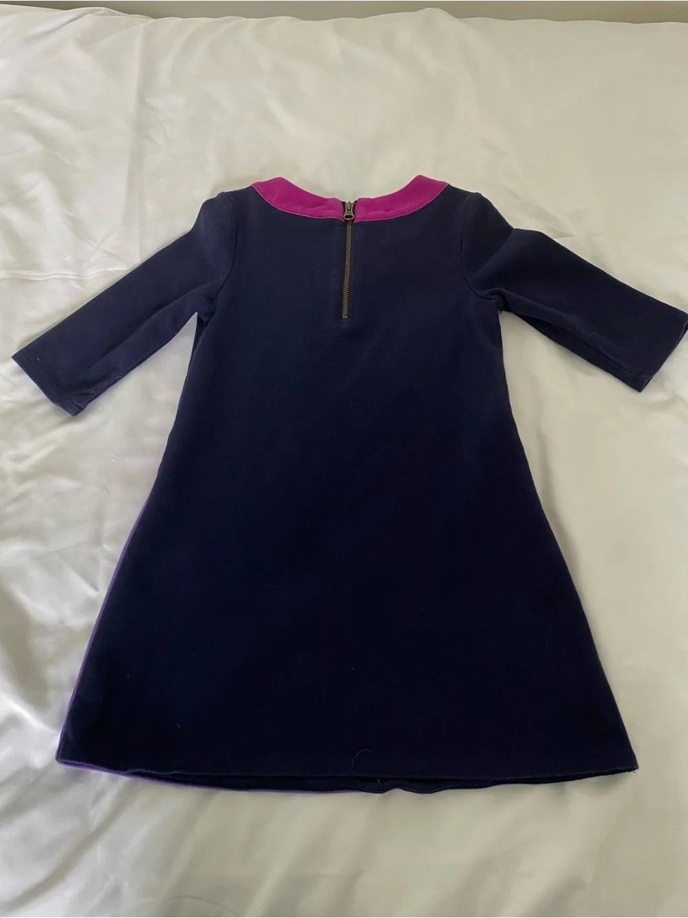 GAP Colorblock Black, Purple & Magenta Long Sleeve Dress